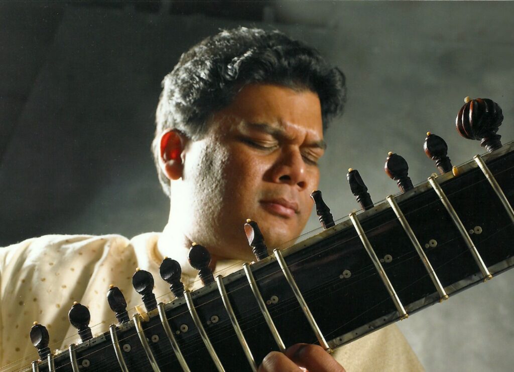 Mehboob Nadeem playing his Sitar