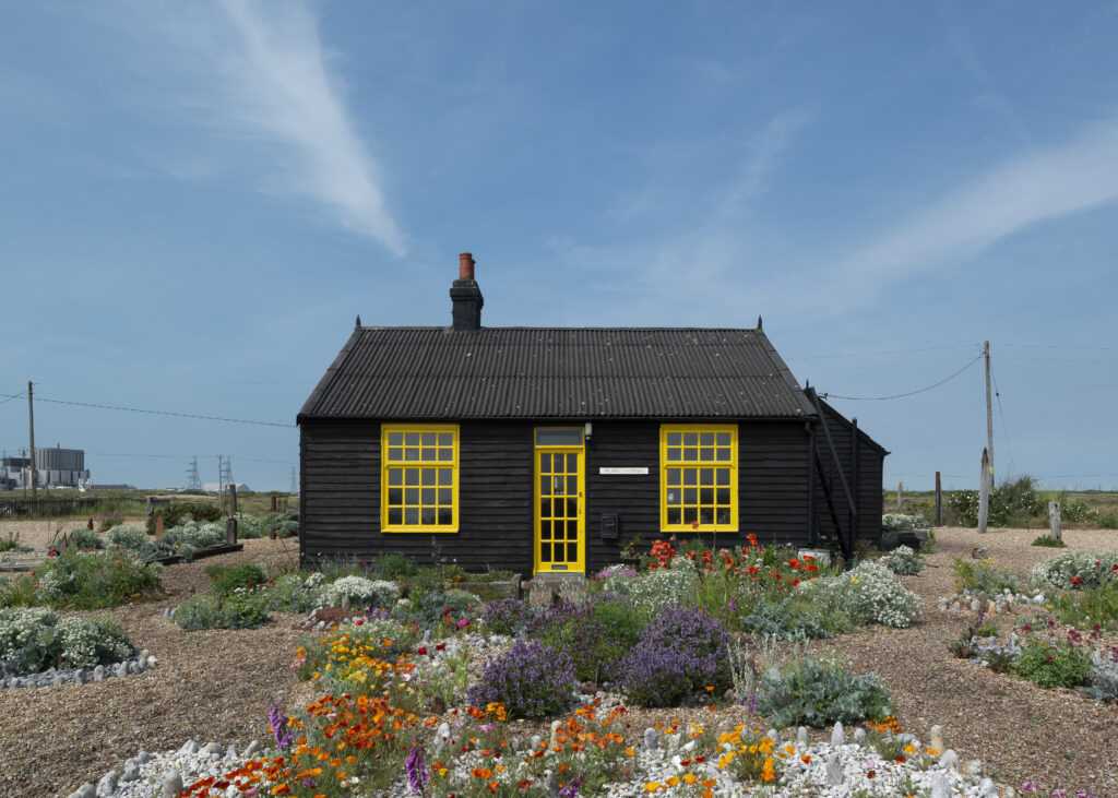 View of Derek Jarman's Cottage in Kent